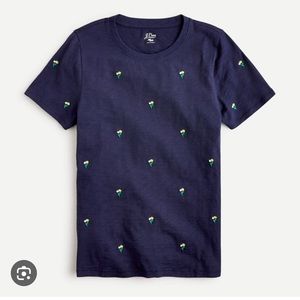 J. Crew Embroidered Tulip Shirt